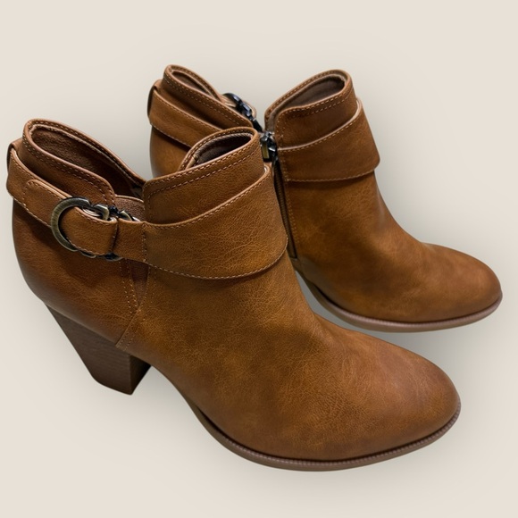 Dr. Scholl’s Women’s Kickstart Ankle Booties – Honey Brown Smooth, Size 9 (NWOB) - Picture 9 of 13